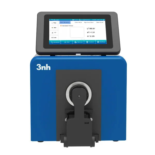 3nh TS8560 benchtop spectrophotometer with dual LED and xenon sources and a rotatable screen